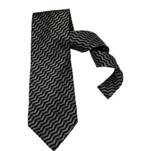 GIORGIO Armani Zigzag Stripe Silk Tie